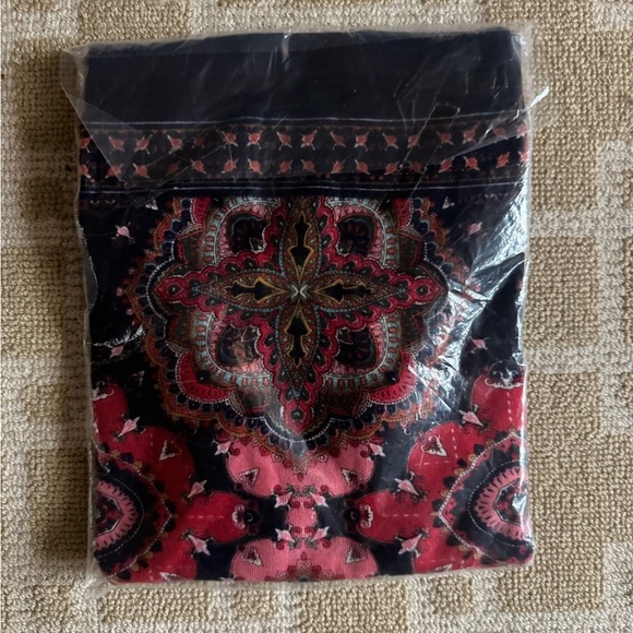 NWT Talbots Merino Wool Sweater Crewneck 3/4 Sleeve Pomodoro Paisley Print Med - Picture 6 of 8